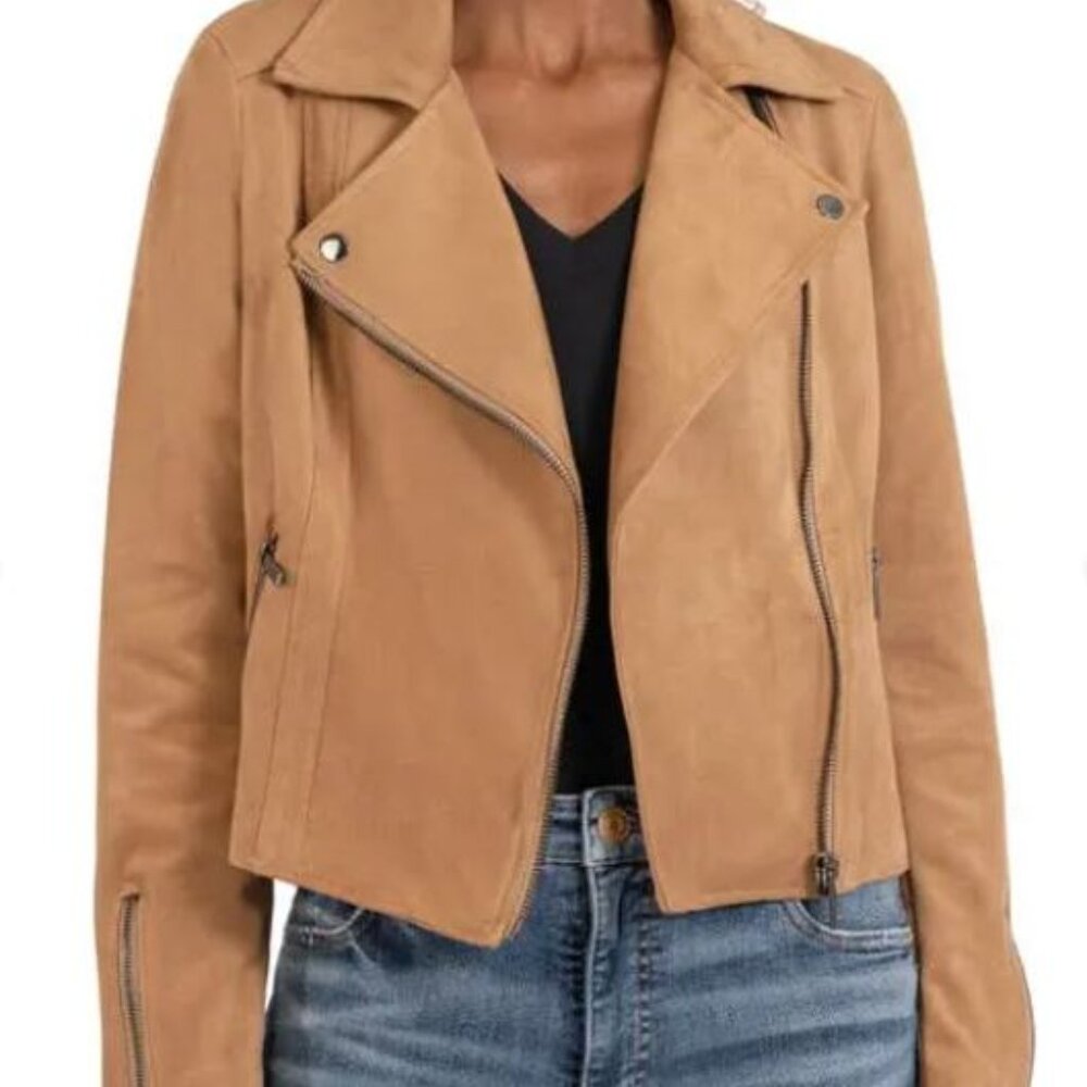 Kut from the Kloth Faux Suede Moto Jacket